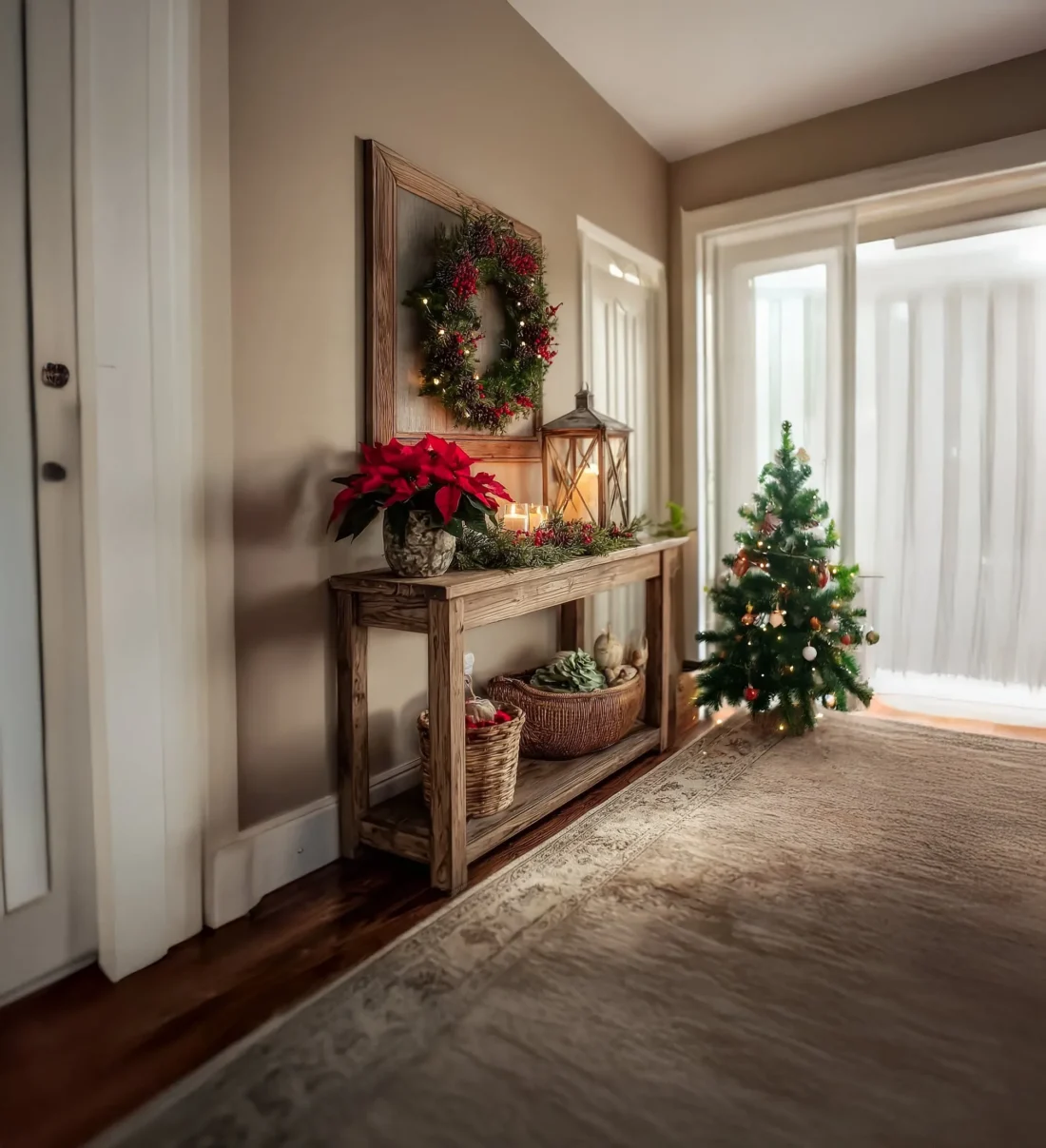 Console Table Solid Wood Slim for Entryway and Narrow Hallway - Image 4