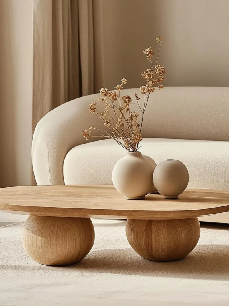 Farmhouse Tamarind Wood Live Edge Coffee Table