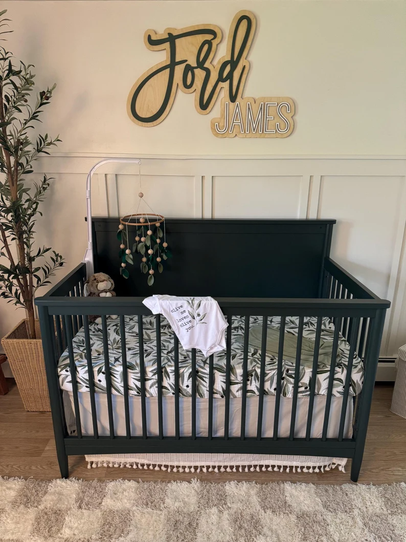 Personalized 3D Nursery Baby Name Sign, Custom Wood Name Plaque, Handcrafted Baby Room Decor, Unique Baby Shower Gift, Wooden Wall Art